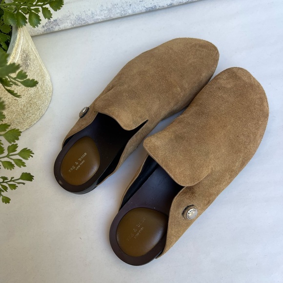 rag & bone clogs ansley golden brown size 37 - Picture 6 of 14